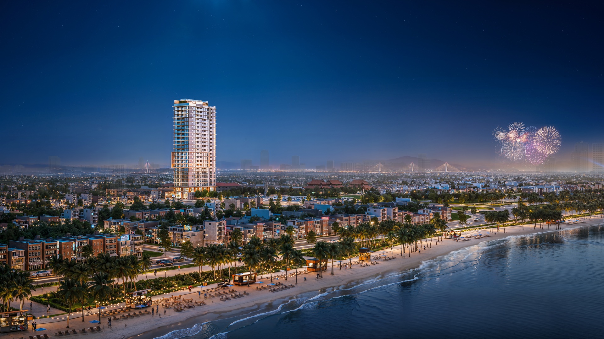 Phối cảnh Góc View Biển Mỹ Khê vào Sông Hàn Futa Kim An Đà Nẵng