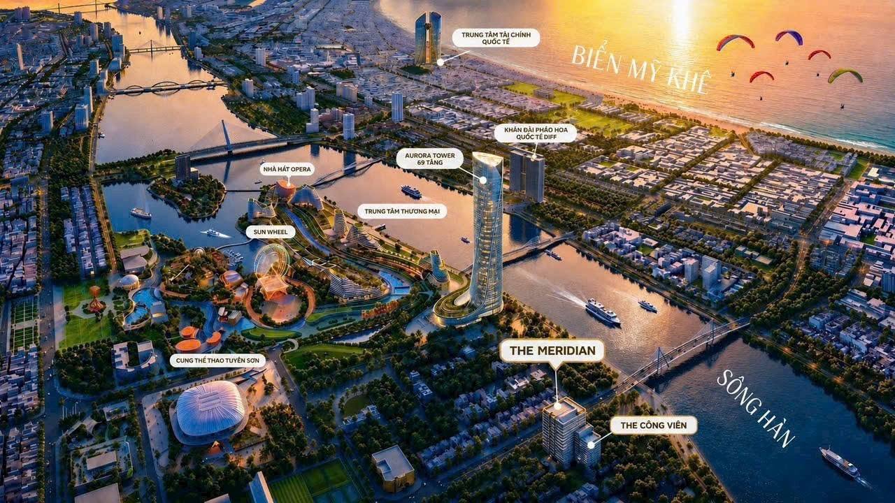 Dự án Đà Nẵng DownTown khu bắn pháo hoa quốc tế từ Sun Galaxy Complex Đà Nẵng