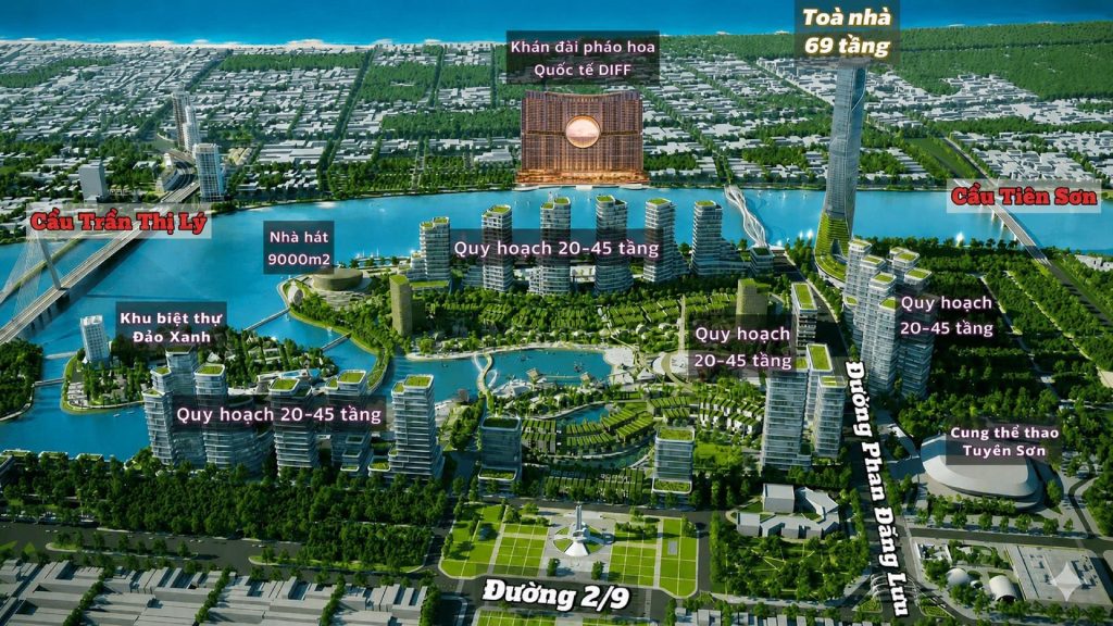Vị trí Sun Galaxy Complex Đà Nẵng - Đẳng cấp Pháo hoa DIFF thế giới