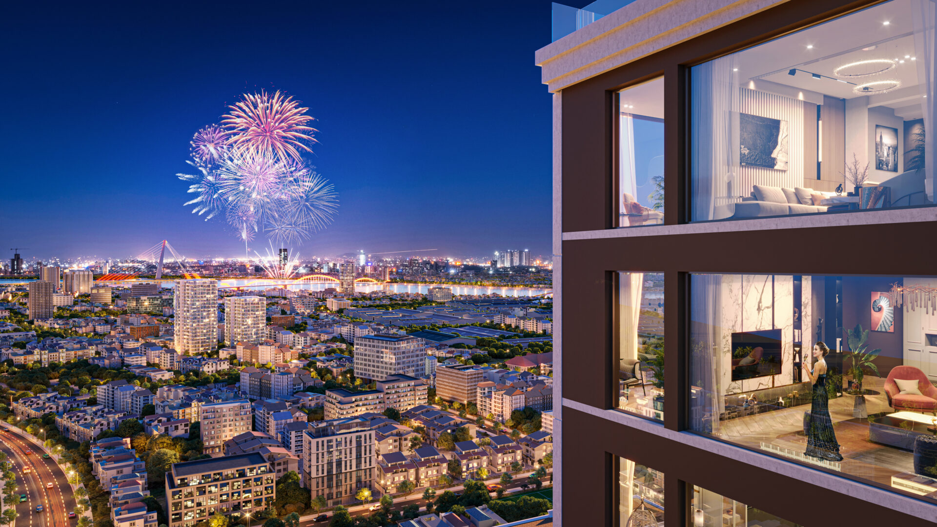 Phối cảnh The Poet Residence View Pháo Hoa