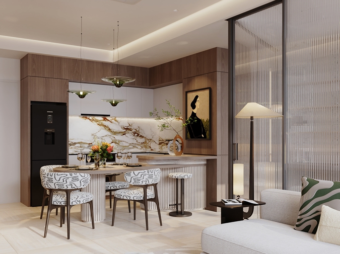 Phòng bếp The Poet Residence Đà Nẵng