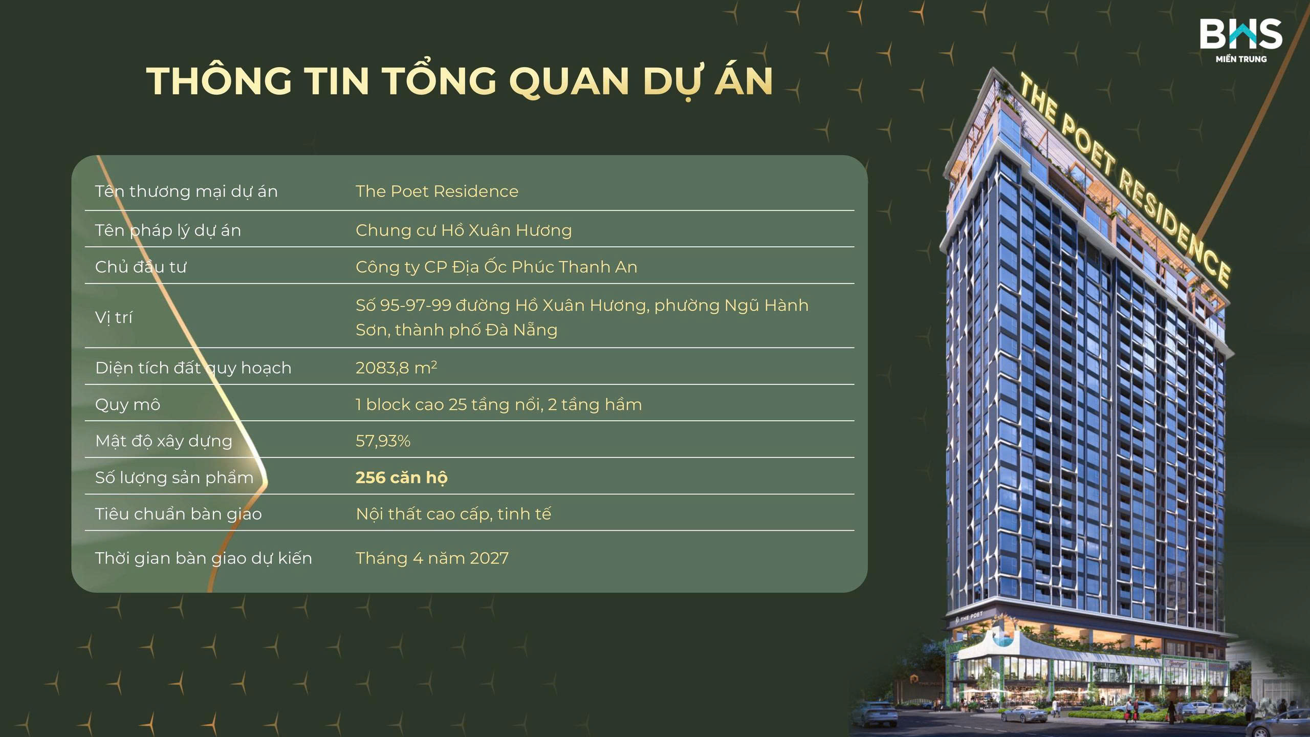 Giới thiệu tổng quan căn hộ The Poet Residence Danang