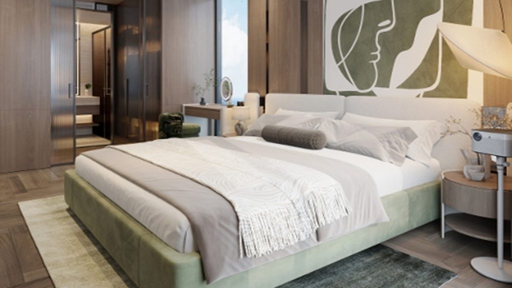 Phòng ngủ lớn DA The Poet Residence Đà Nẵng