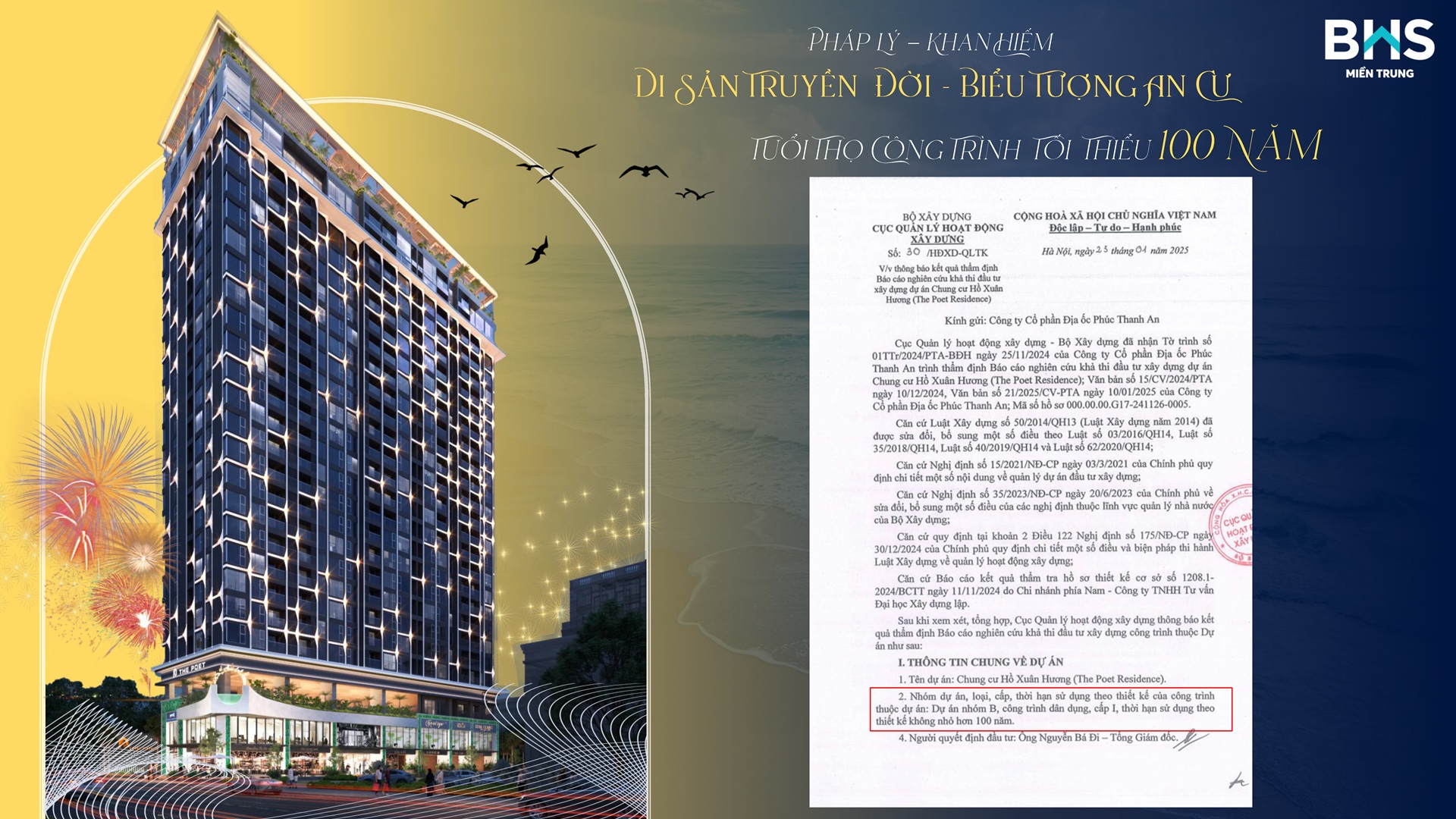 Quy chuẩn xây dựng tuổi thọ trên 100 năm Căn Hộ The Port Residence Danang