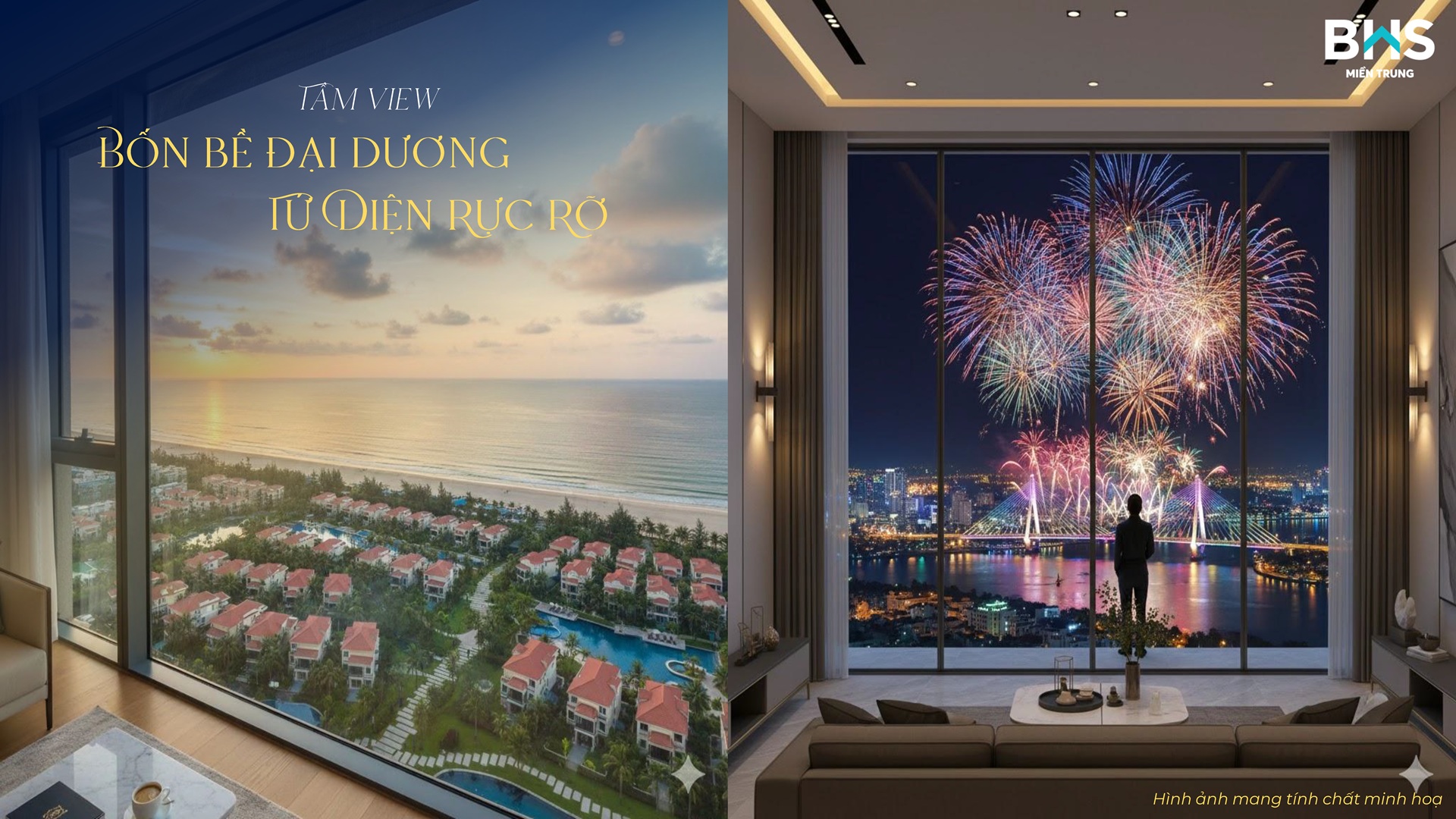 Tầm View tại Căn Hộ The Port Residence Danang