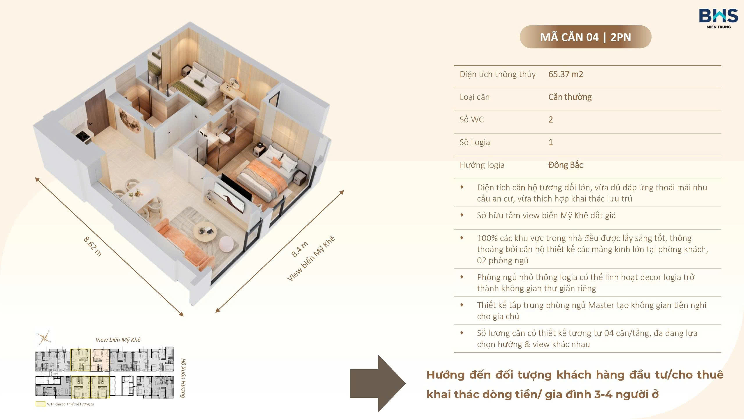 Layout The Poet Residence – Thiết Kế Thông Minh, Tối Ưu Không Gian Sống 20 Layout bố trí căn hộ 2PN The Poet Residence Đà Nẵng