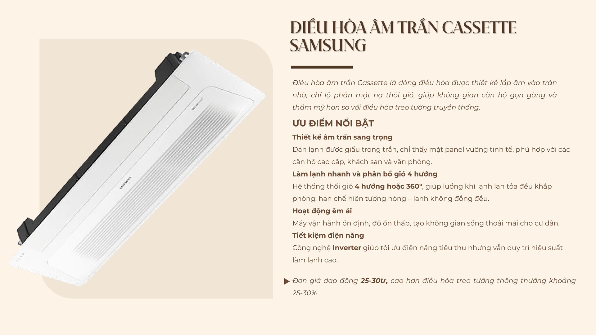 Tiêu chuẩn Vật Liệu bàn giao Điều Hòa Căn Hộ The Poet Residence Đà Nẵng