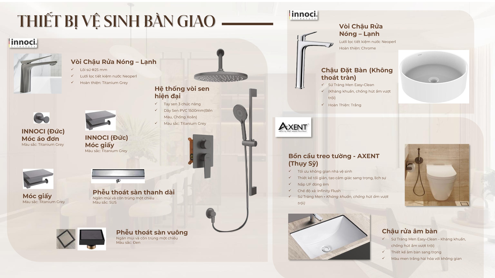 Tiêu chuẩn Vật Liệu bàn giao Toilet Căn Hộ The Poet Residence Đà Nẵng