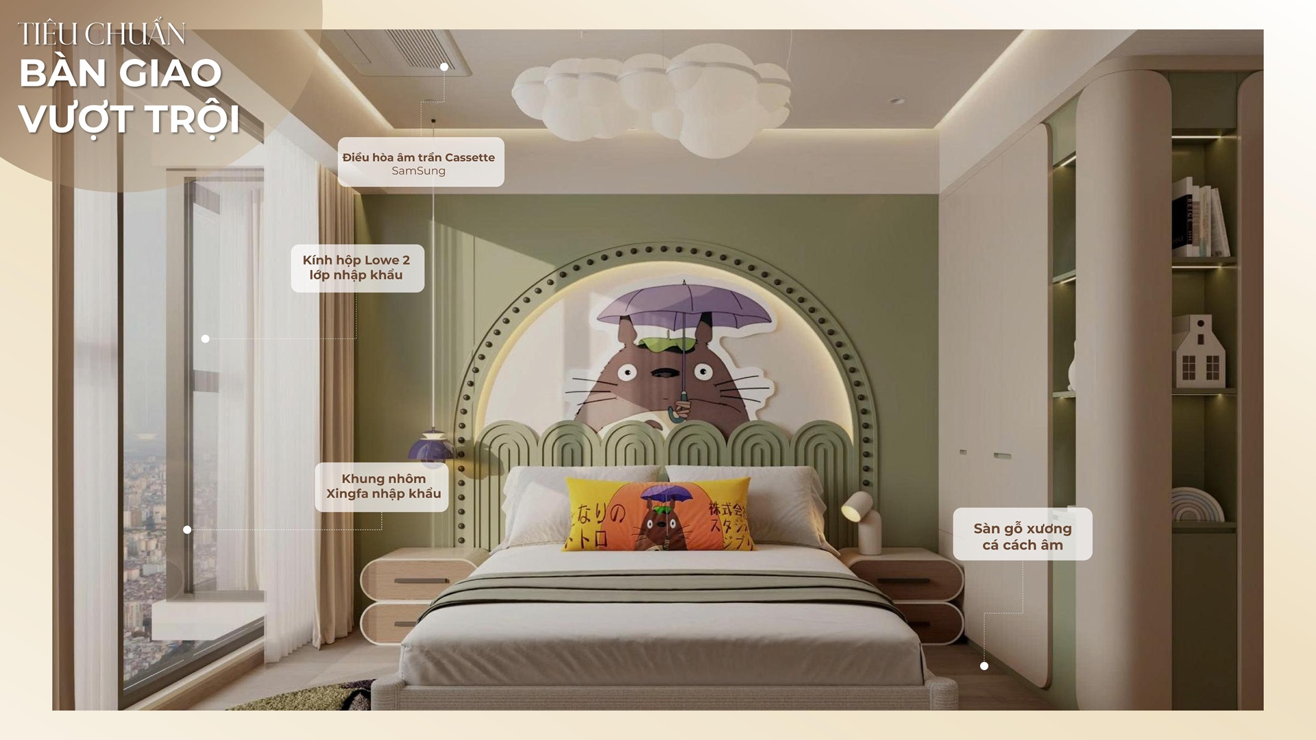 Tiêu chuẩn Vật Liệu bàn giaophòng ngủ Căn Hộ The Poet Residence Đà Nẵng